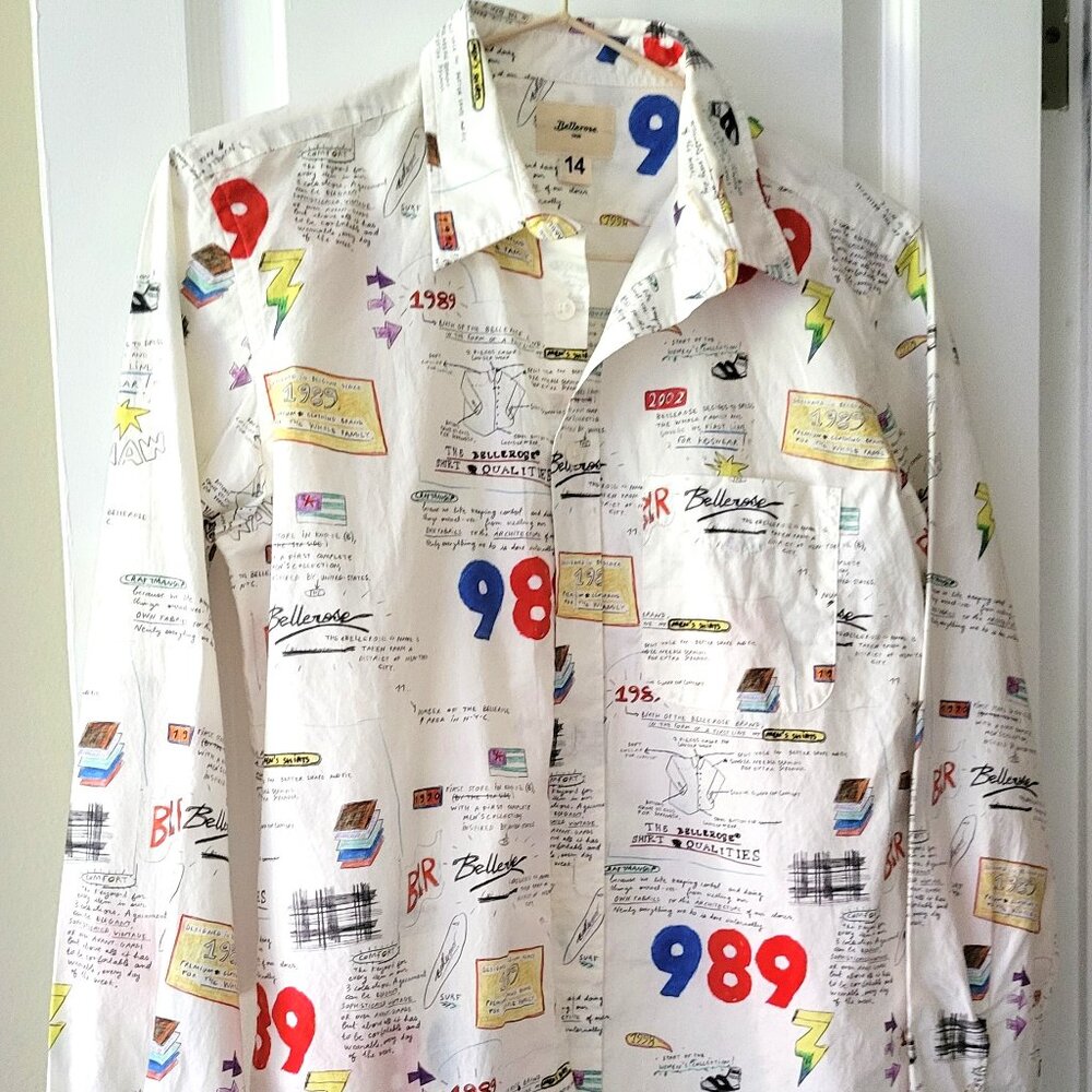 Bellerose Belgium Boys Print Shirt / 10~14 years